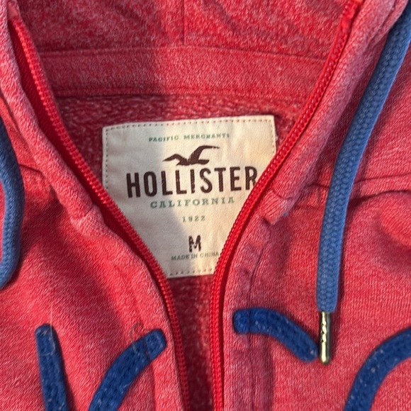 🍍HOLLISTER FULL zip hoodie🍍SZ MED🍍pit to pit 21”🍍26” length🍍 - Picture 2 of 4